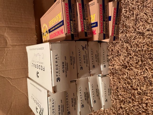 .40 S&W 650 rounds  Federal HST and Winchester Ranger