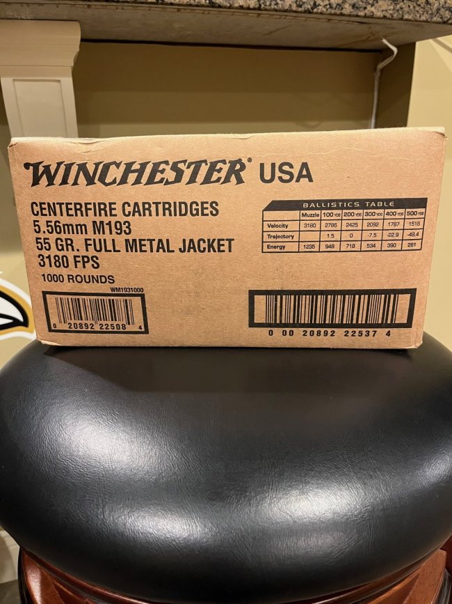 Winchester 5.56mm M193 (1000 rounds)