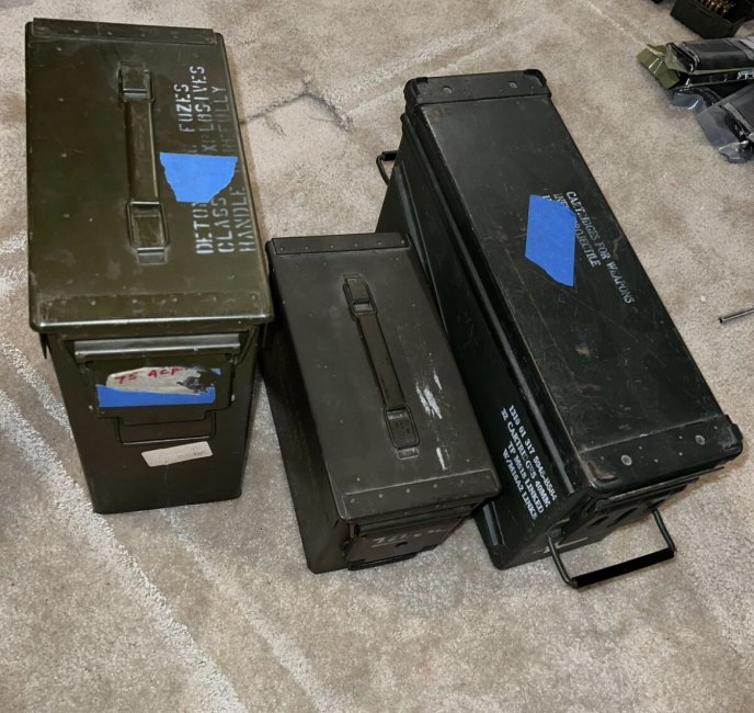 Ammo cans for sale.