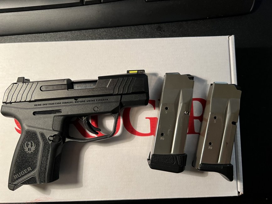 Handguns- Ruger LC9s (as New/ Unfired), Ruger MAX-9, Ruger Mark II .22LR, Taurus 441 .44 Special