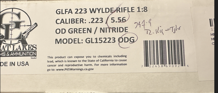 GFLA AR-15 in ODG .223/556