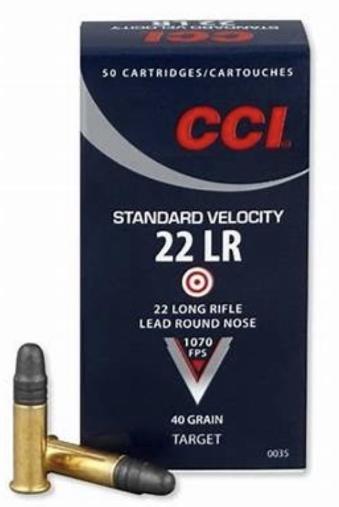 CCI .22LR Standard Velocity 40gr LRN 500 Rd Box