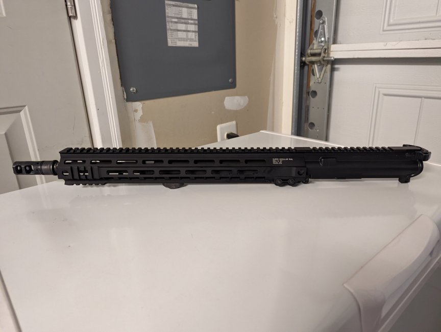 Complete AR-15 upper receiver with Criterion HBAR 16"
