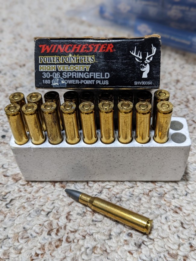 66 rounds of 30-06 ammunition