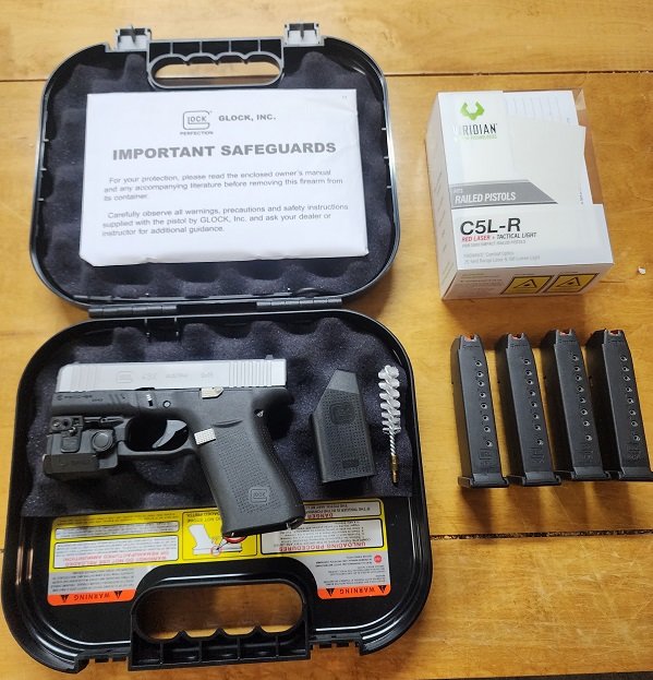 Glock 43x 2-Tone w/Viridian Laser - GlockStore Extended Controls & 4 Mags
