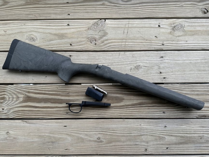 Remington 700 SA Hogue Overmolded stock and bottom metal