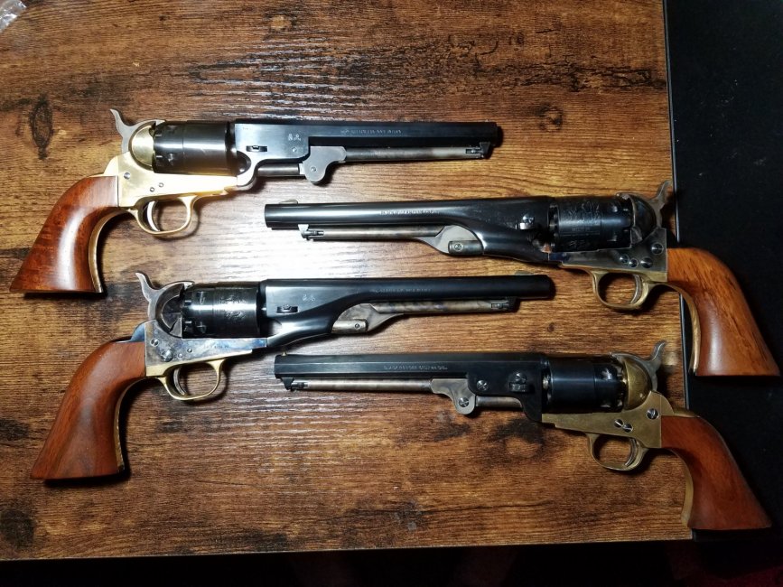 F.LLI PIETTA Black Powder Revolvers In .44 Caliber Lot of Four