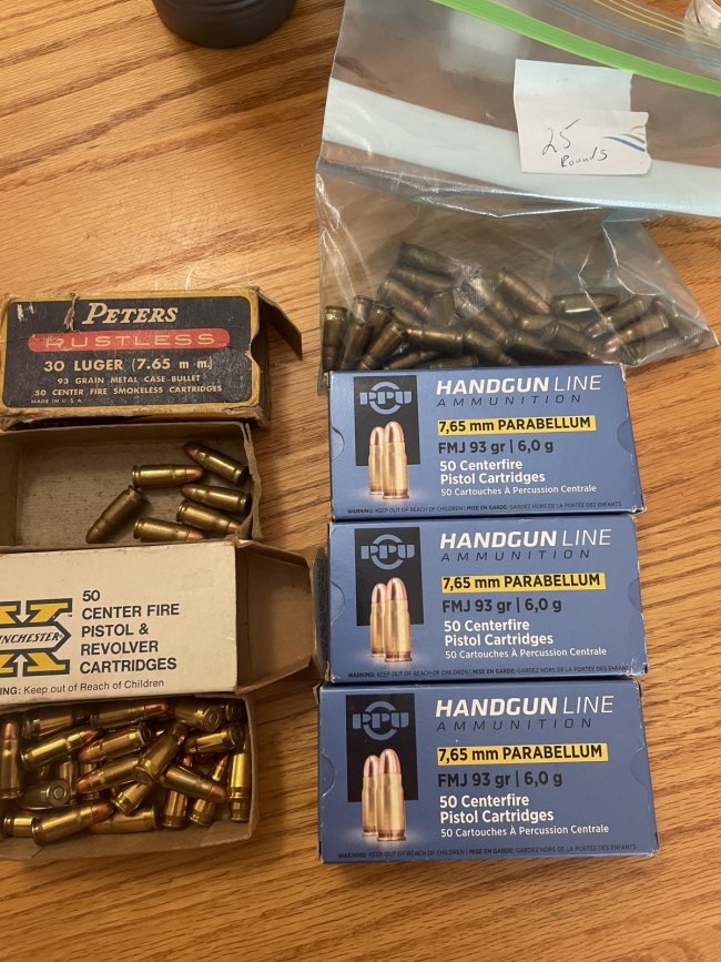 7.65 luger. 30 luger. 200+ rounds