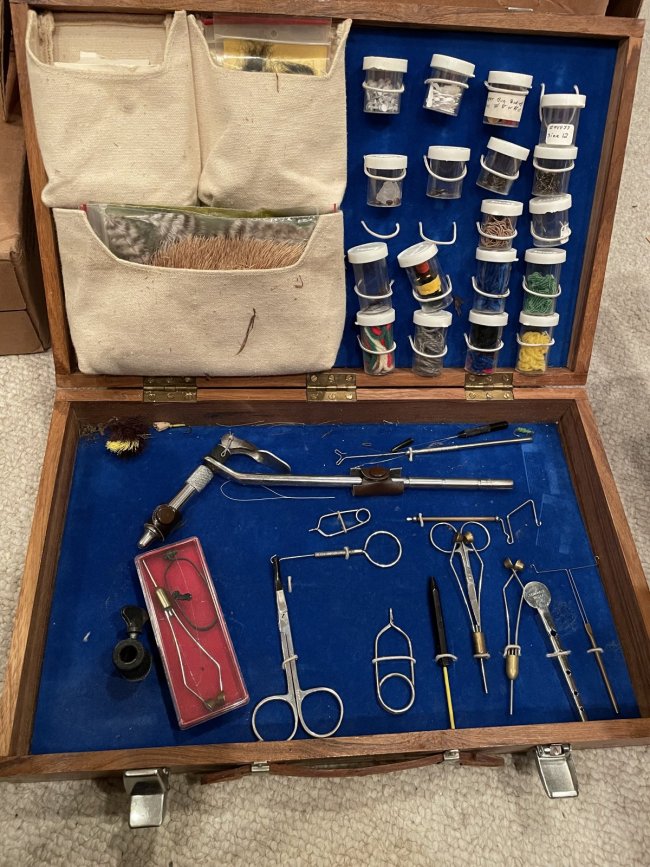 Fly tying tools and materials