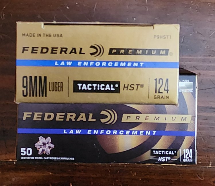 100 rounds 9mm Federal HST 124gr for 100 rounds 40 S&W HP's