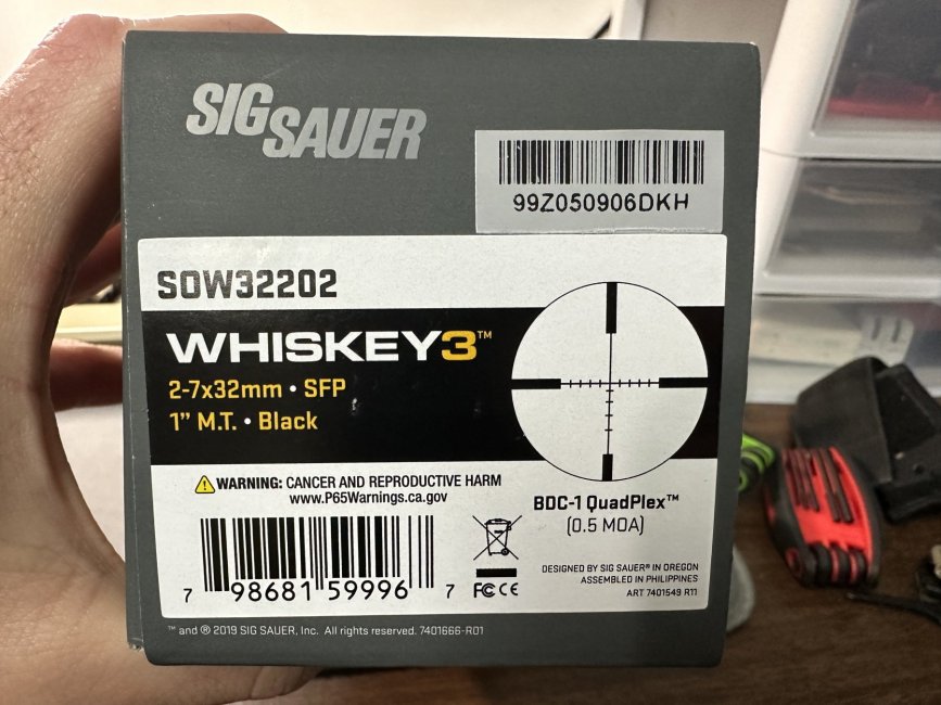 SIG Whiskey Three 2-7x32 Scope